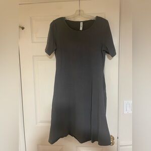 Zenana Charcoal Gray Mini Shift Dress